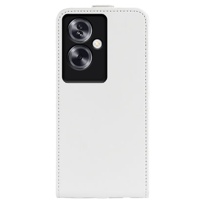 OPPO A79 Texture Vertical Flip Leather Wallet Case with Card Slot, PU TPU Shockproof Protective Cover, Anti-Drop Magnetic Folio Phone Case