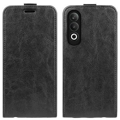 OPPO K12 Texture Vertical Flip Leather Wallet Case with Card Slot, PU TPU Shockproof Protective Cover, Anti-Drop Magnetic Folio Phone Case