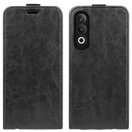 OPPO K12 Texture Vertical Flip Leather Wallet Case with Card Slot, PU TPU Shockproof Protective Cover, Anti-Drop Magnetic Folio Phone Case