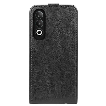 OPPO K12 Texture Vertical Flip Leather Wallet Case with Card Slot, PU TPU Shockproof Protective Cover, Anti-Drop Magnetic Folio Phone Case