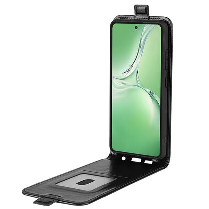 OPPO K12 Texture Vertical Flip Leather Wallet Case with Card Slot, PU TPU Shockproof Protective Cover, Anti-Drop Magnetic Folio Phone Case