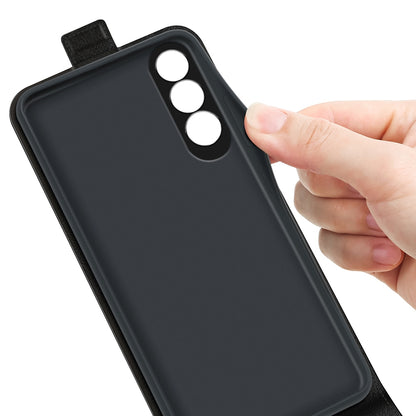 OPPO K12 Texture Vertical Flip Leather Wallet Case with Card Slot, PU TPU Shockproof Protective Cover, Anti-Drop Magnetic Folio Phone Case