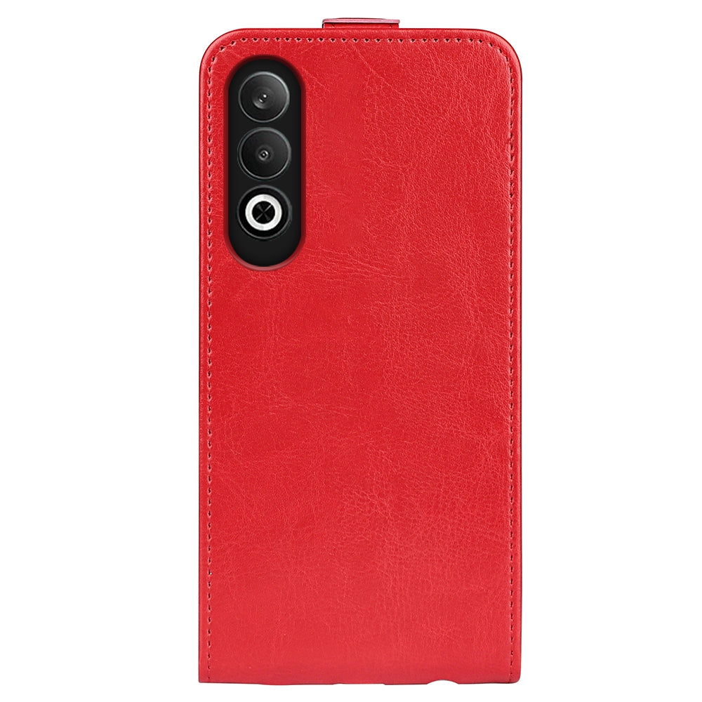 OPPO K12 Texture Vertical Flip Leather Wallet Case with Card Slot, PU TPU Shockproof Protective Cover, Anti-Drop Magnetic Folio Phone Case