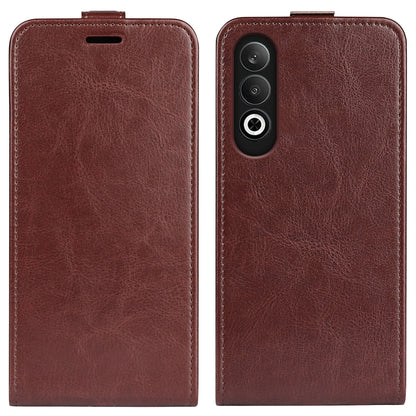 OPPO K12 Texture Vertical Flip Leather Wallet Case with Card Slot, PU TPU Shockproof Protective Cover, Anti-Drop Magnetic Folio Phone Case