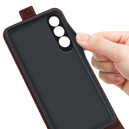 OPPO K12 Texture Vertical Flip Leather Wallet Case with Card Slot, PU TPU Shockproof Protective Cover, Anti-Drop Magnetic Folio Phone Case