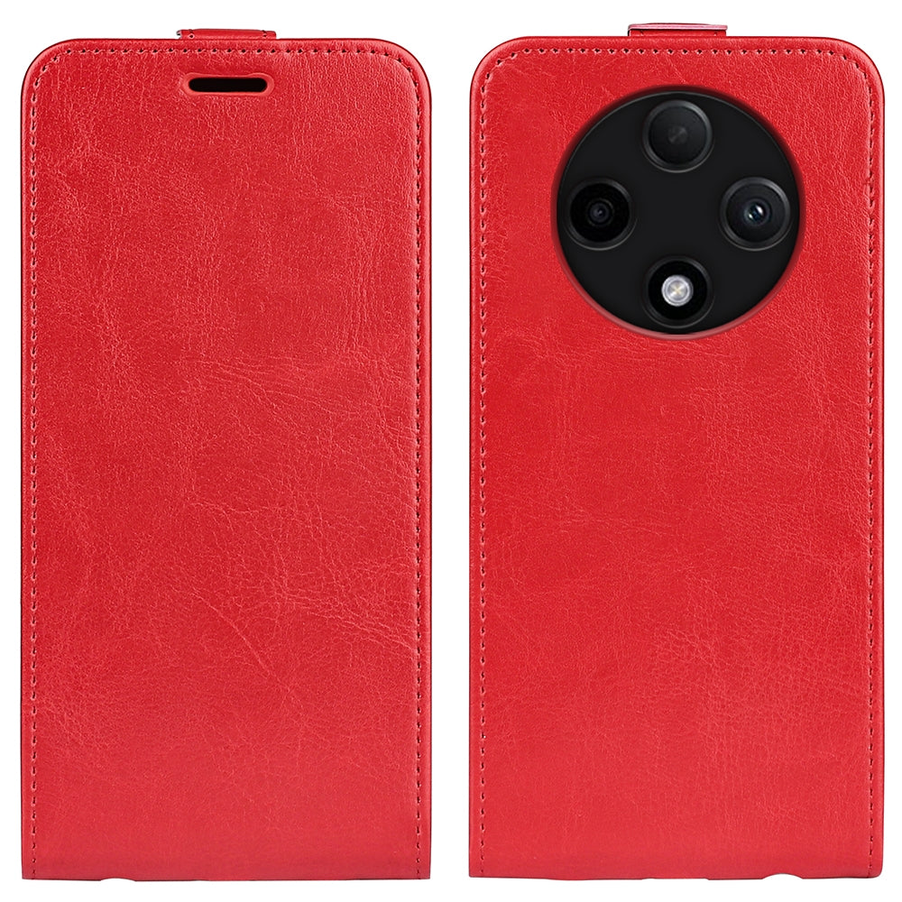 OPPO A3 Pro 5G Texture Vertical Flip Leather Wallet Case with Card Slot, PU TPU Shockproof Protective Cover, Anti-Drop Magnetic Folio Phone Case