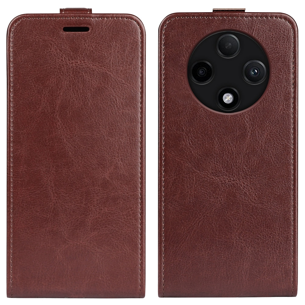 OPPO A3 Pro 5G Texture Vertical Flip Leather Wallet Case with Card Slot, PU TPU Shockproof Protective Cover, Anti-Drop Magnetic Folio Phone Case