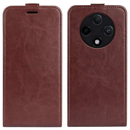 OPPO A3 Pro 5G Texture Vertical Flip Leather Wallet Case with Card Slot, PU TPU Shockproof Protective Cover, Anti-Drop Magnetic Folio Phone Case