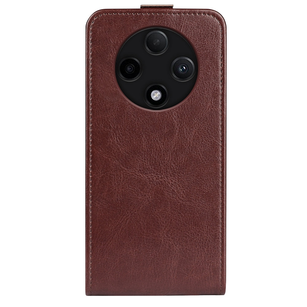 OPPO A3 Pro 5G Texture Vertical Flip Leather Wallet Case with Card Slot, PU TPU Shockproof Protective Cover, Anti-Drop Magnetic Folio Phone Case