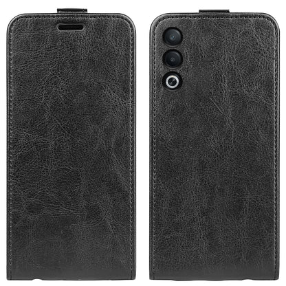 OPPO A3 Pro Texture Vertical Flip Leather Wallet Case with Card Slot, PU TPU Shockproof Protective Cover, Anti-Drop Magnetic Folio Phone Case