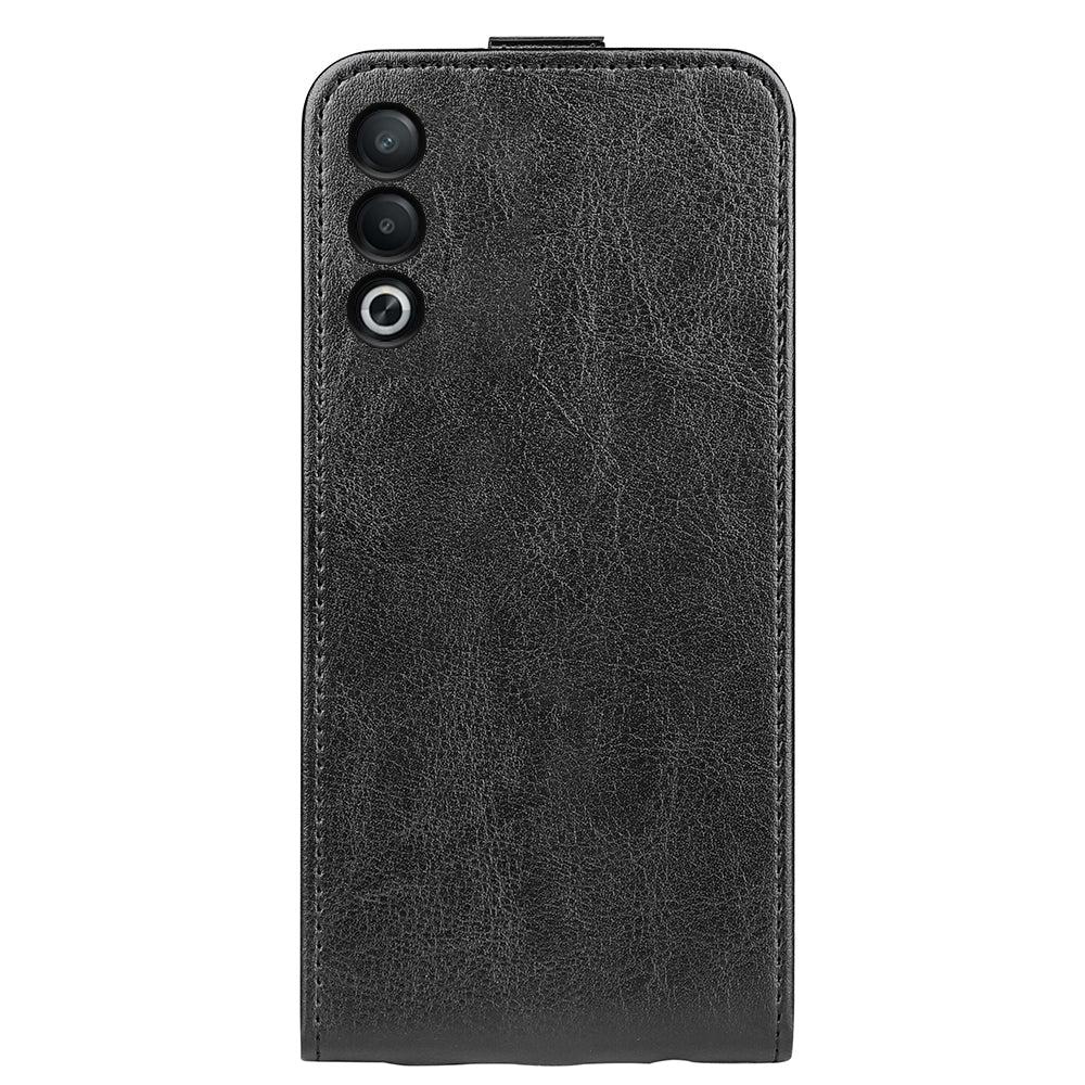 OPPO A3 Pro Texture Vertical Flip Leather Wallet Case with Card Slot, PU TPU Shockproof Protective Cover, Anti-Drop Magnetic Folio Phone Case