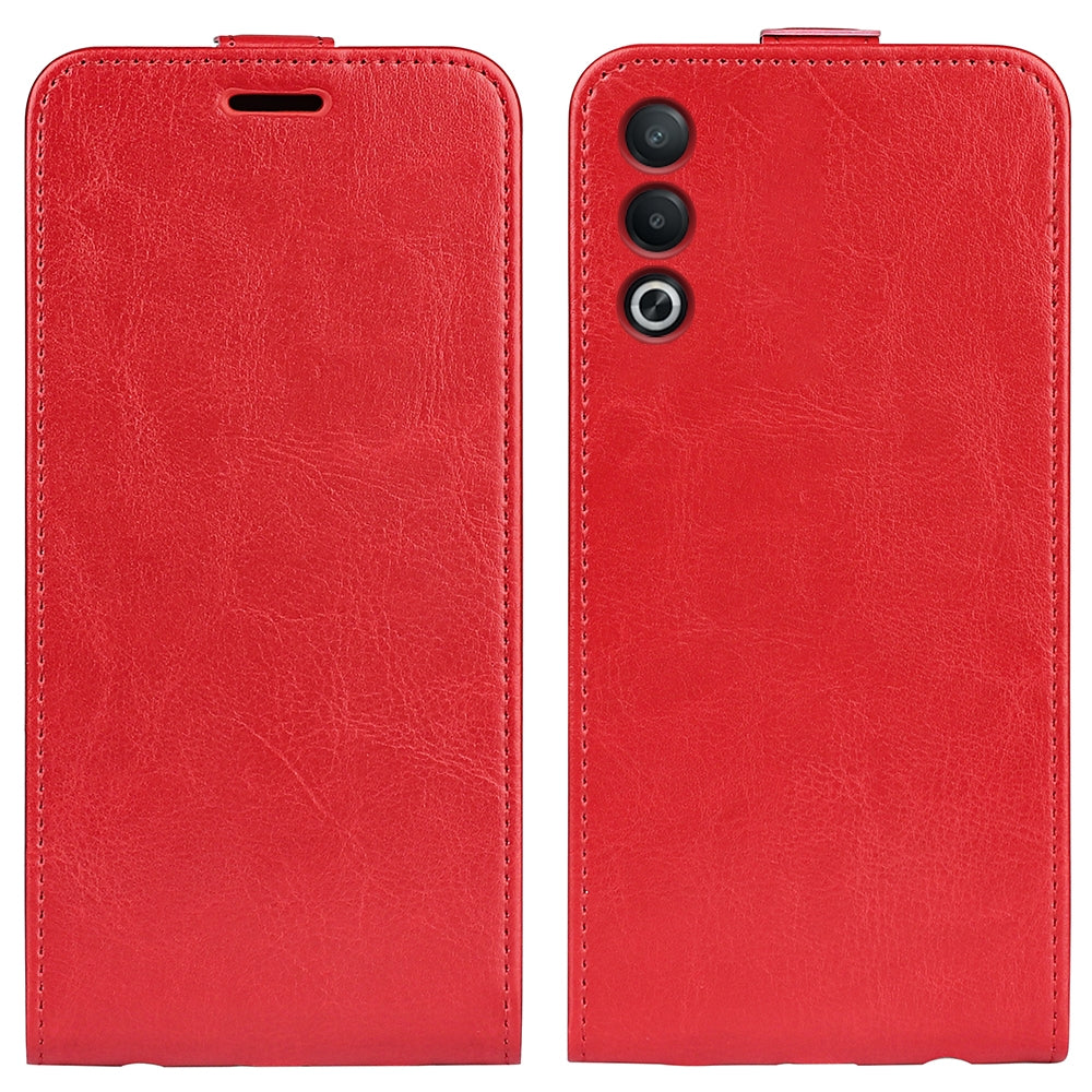 OPPO A3 Pro Texture Vertical Flip Leather Wallet Case with Card Slot, PU TPU Shockproof Protective Cover, Anti-Drop Magnetic Folio Phone Case