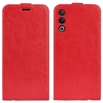 OPPO A3 Pro Texture Vertical Flip Leather Wallet Case with Card Slot, PU TPU Shockproof Protective Cover, Anti-Drop Magnetic Folio Phone Case