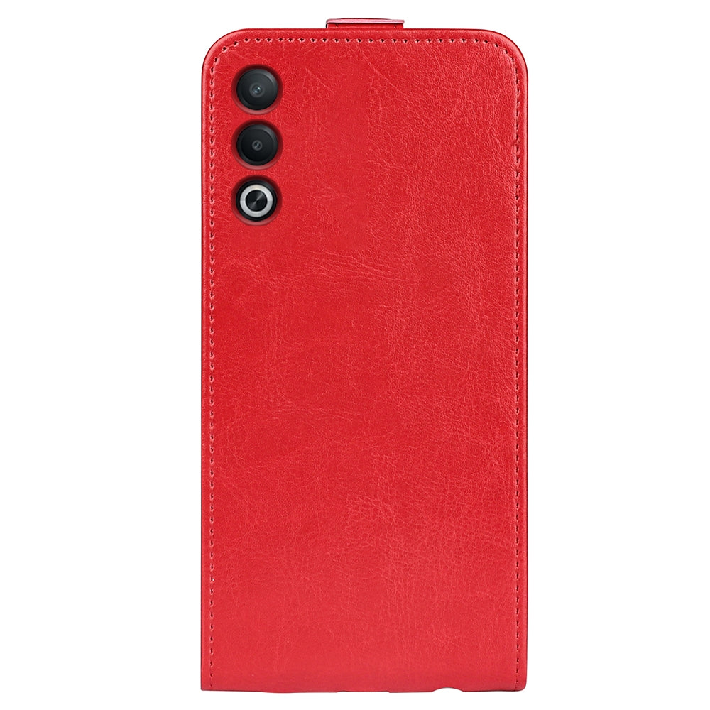 OPPO A3 Pro Texture Vertical Flip Leather Wallet Case with Card Slot, PU TPU Shockproof Protective Cover, Anti-Drop Magnetic Folio Phone Case