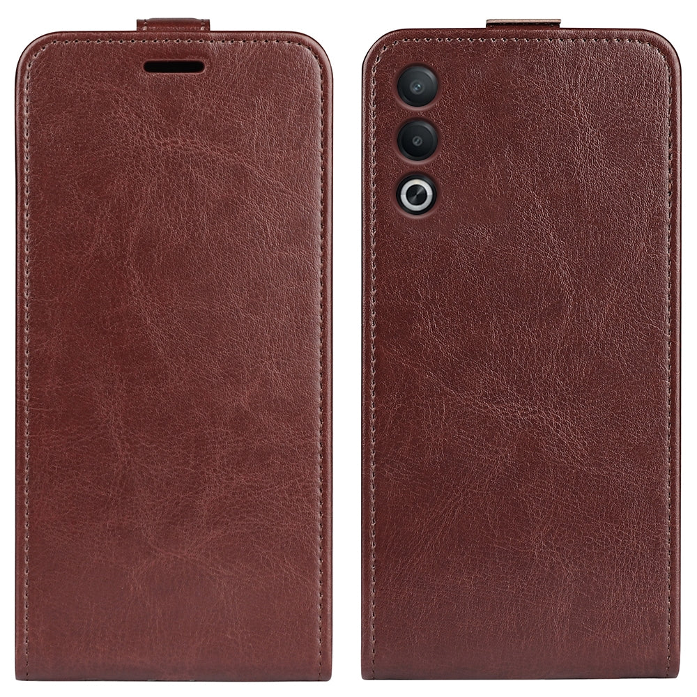 OPPO A3 Pro Texture Vertical Flip Leather Wallet Case with Card Slot, PU TPU Shockproof Protective Cover, Anti-Drop Magnetic Folio Phone Case