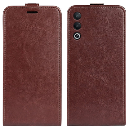 OPPO A3 Pro Texture Vertical Flip Leather Wallet Case with Card Slot, PU TPU Shockproof Protective Cover, Anti-Drop Magnetic Folio Phone Case