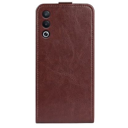 OPPO A3 Pro Texture Vertical Flip Leather Wallet Case with Card Slot, PU TPU Shockproof Protective Cover, Anti-Drop Magnetic Folio Phone Case