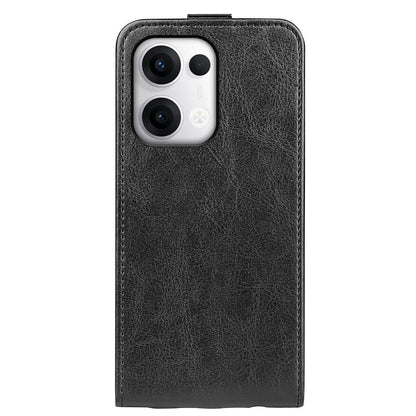 OPPO Reno13 5G Texture Vertical Flip Leather Wallet Case with Card Slot, PU TPU Shockproof Protective Cover, Anti-Drop Magnetic Folio Phone Case