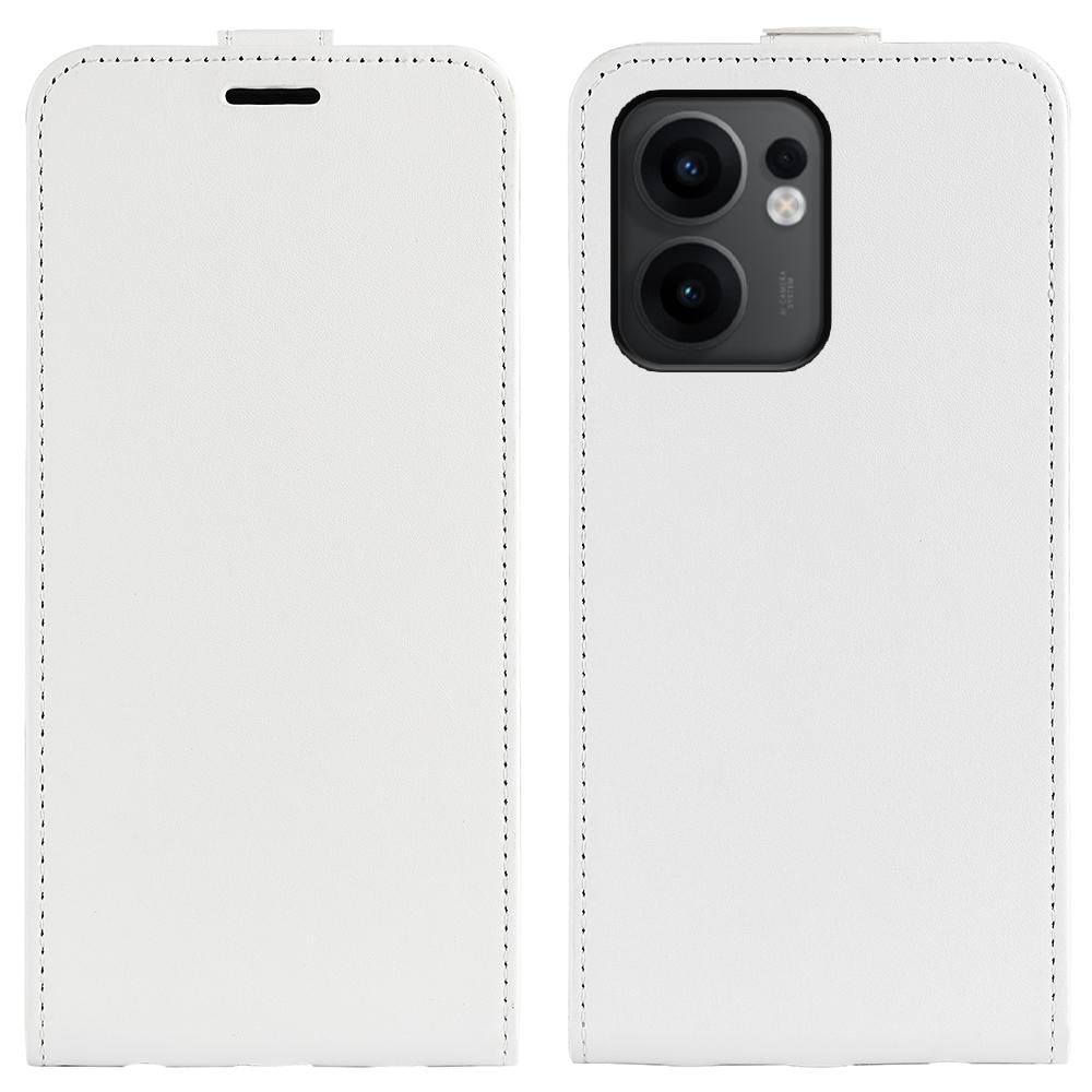 OPPO Reno13 F Texture Vertical Flip Leather Wallet Case with Card Slot, PU TPU Shockproof Protective Cover, Anti-Drop Magnetic Folio Phone Case
