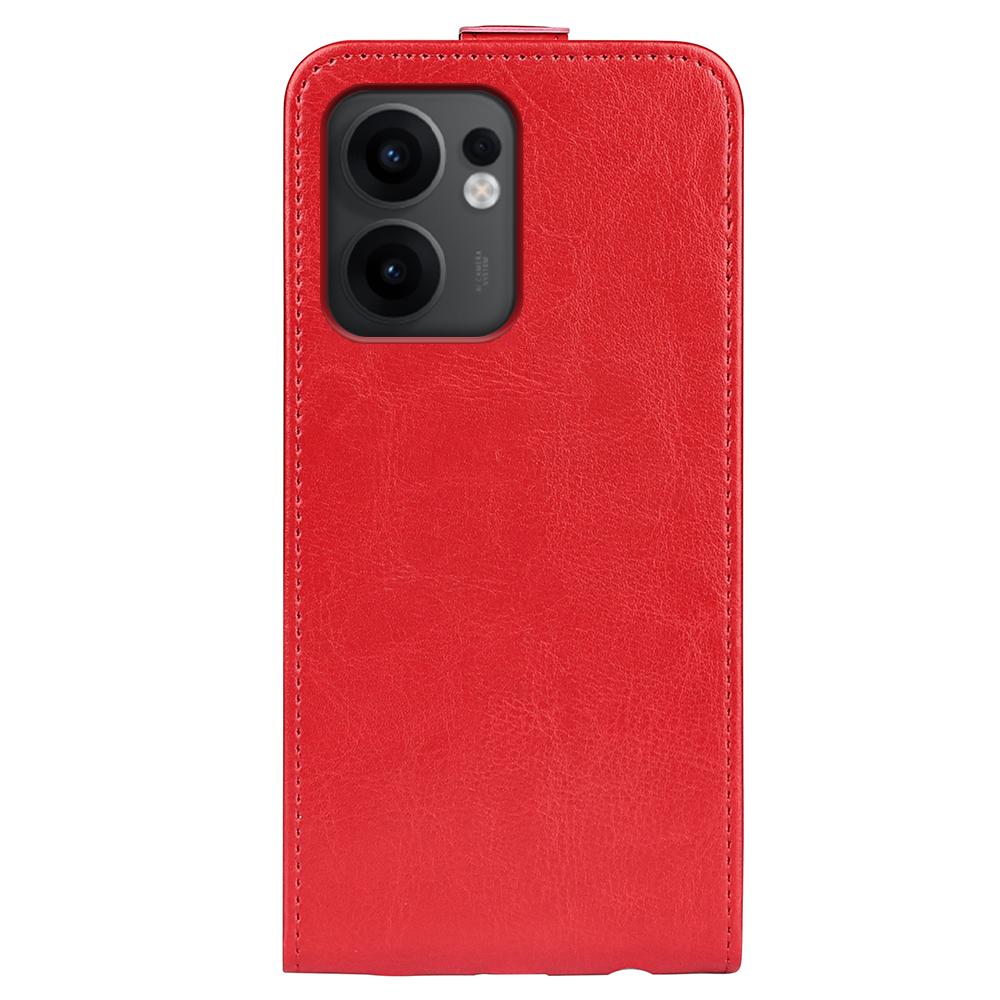 OPPO Reno13 F Texture Vertical Flip Leather Wallet Case with Card Slot, PU TPU Shockproof Protective Cover, Anti-Drop Magnetic Folio Phone Case