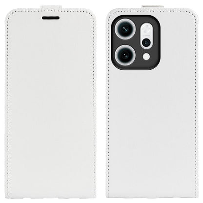 OPPO Reno14 Pro 5G Texture Vertical Flip Leather Wallet Case with Card Slot, PU TPU Shockproof Protective Cover, Anti-Drop Magnetic Folio Phone Case