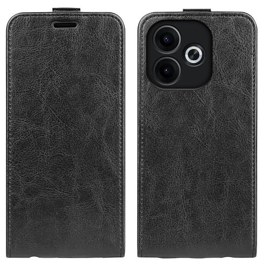OPPO A5 Pro 5G Texture Vertical Flip Leather Wallet Case with Card Slot, PU TPU Shockproof Protective Cover, Anti-Drop Magnetic Folio Phone Case