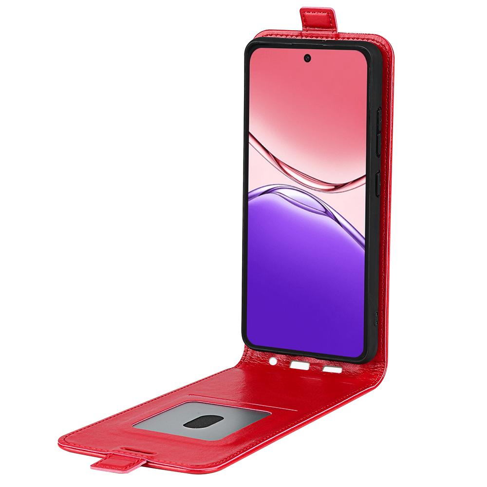 OPPO A5 Pro 5G Texture Vertical Flip Leather Wallet Case with Card Slot, PU TPU Shockproof Protective Cover, Anti-Drop Magnetic Folio Phone Case