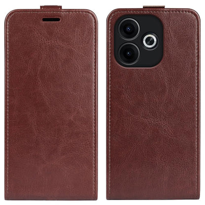 OPPO A5 Pro 5G Texture Vertical Flip Leather Wallet Case with Card Slot, PU TPU Shockproof Protective Cover, Anti-Drop Magnetic Folio Phone Case