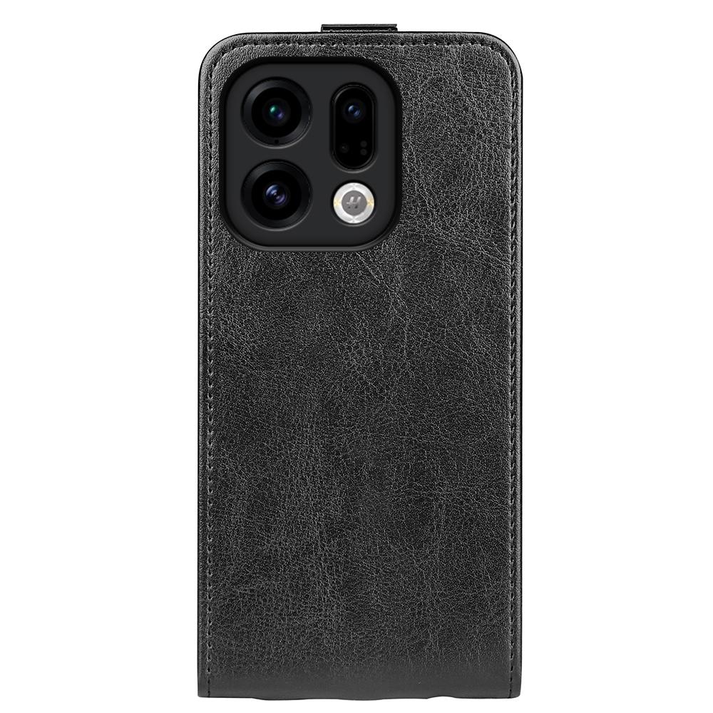 OPPO Find X9 Texture Vertical Flip Leather Wallet Case with Card Slot, PU TPU Shockproof Protective Cover, Anti-Drop Magnetic Folio Phone Case