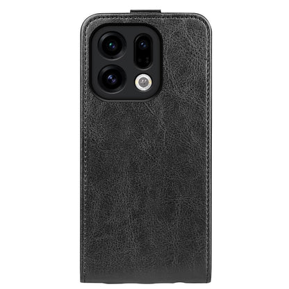 OPPO Find X9 Texture Vertical Flip Leather Wallet Case with Card Slot, PU TPU Shockproof Protective Cover, Anti-Drop Magnetic Folio Phone Case