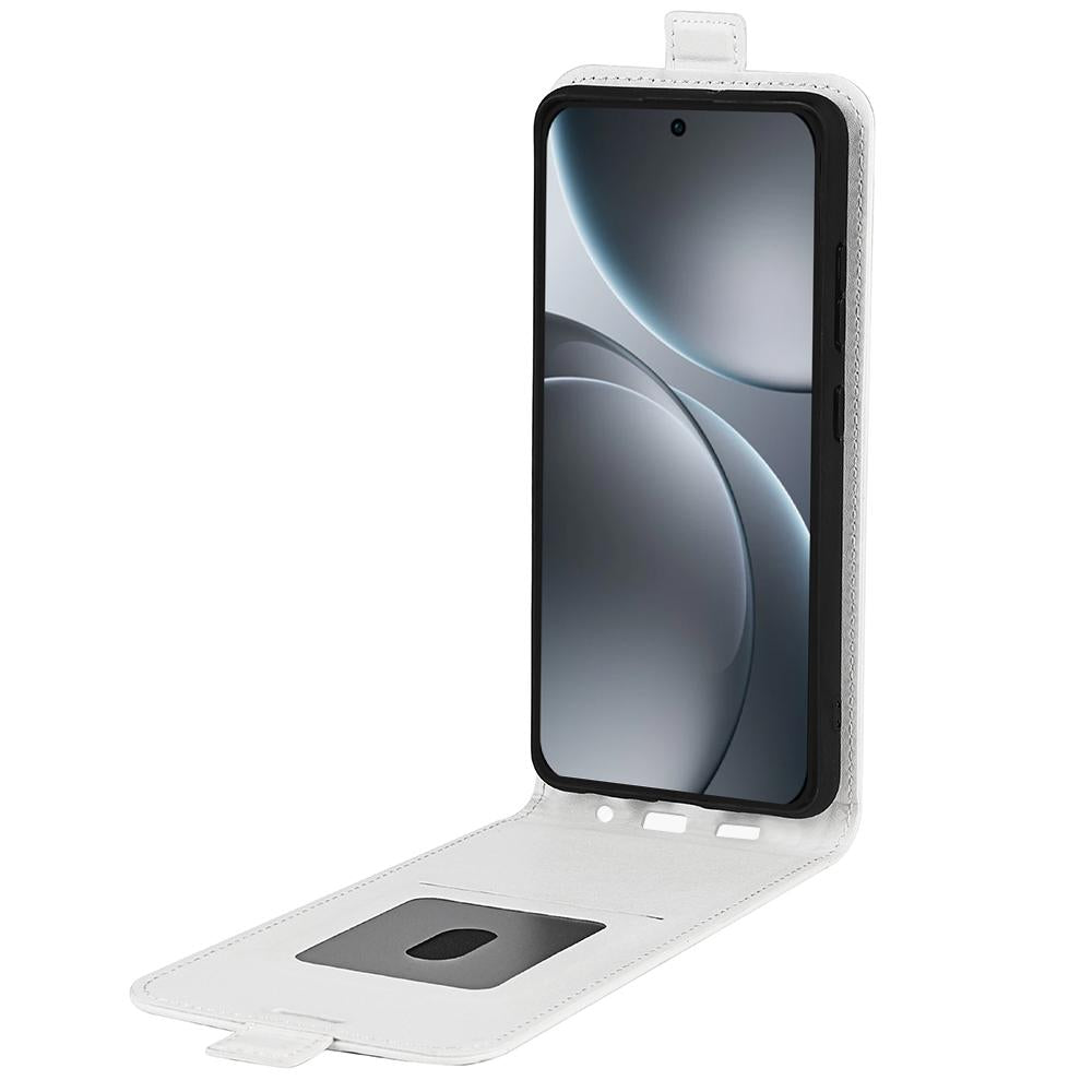 OPPO Find X9 Texture Vertical Flip Leather Wallet Case with Card Slot, PU TPU Shockproof Protective Cover, Anti-Drop Magnetic Folio Phone Case