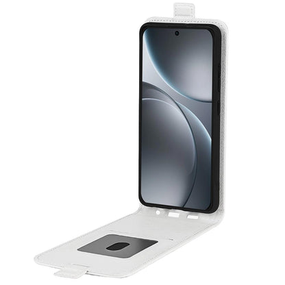 OPPO Find X9 Texture Vertical Flip Leather Wallet Case with Card Slot, PU TPU Shockproof Protective Cover, Anti-Drop Magnetic Folio Phone Case