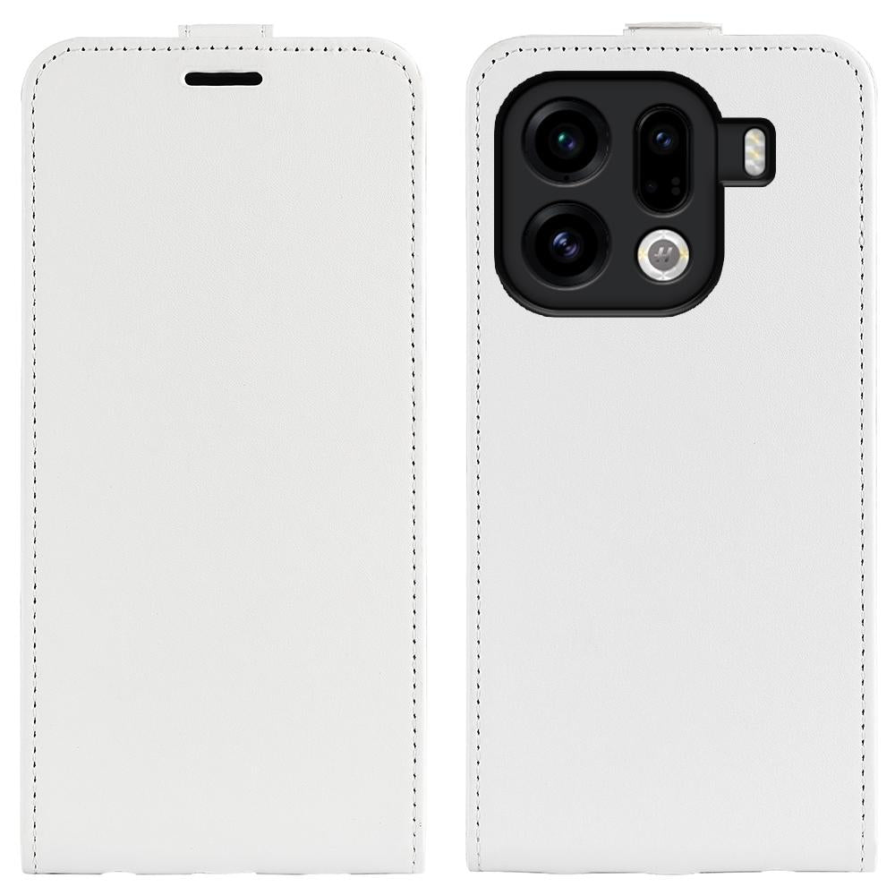 OPPO Find X9 Pro Texture Vertical Flip Leather Wallet Case with Card Slot, PU TPU Shockproof Protective Cover, Anti-Drop Magnetic Folio Phone Case