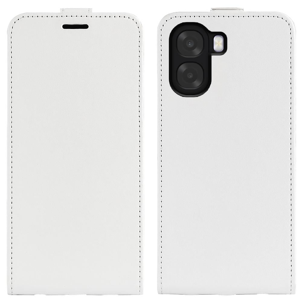 OPPO A6x 4G Texture Vertical Flip Leather Wallet Case with Card Slot, PU TPU Shockproof Protective Cover, Anti-Drop Magnetic Folio Phone Case