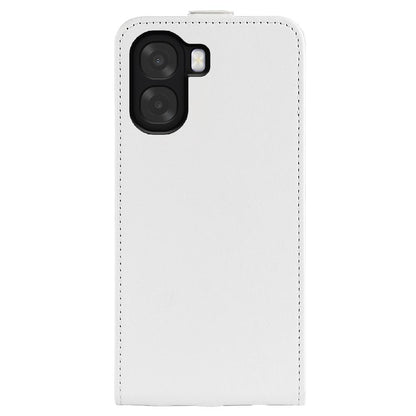 OPPO A6x 4G Texture Vertical Flip Leather Wallet Case with Card Slot, PU TPU Shockproof Protective Cover, Anti-Drop Magnetic Folio Phone Case
