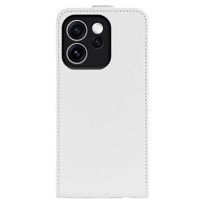 OPPO Reno15 F 5G Texture Vertical Flip Leather Wallet Case with Card Slot, PU TPU Shockproof Protective Cover, Anti-Drop Magnetic Folio Phone Case