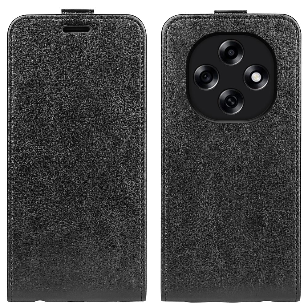 OPPO A6 Pro Texture Vertical Flip Leather Wallet Case with Card Slot, PU TPU Shockproof Protective Cover, Anti-Drop Magnetic Folio Phone Case