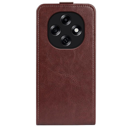 OPPO A6 Pro Texture Vertical Flip Leather Wallet Case with Card Slot, PU TPU Shockproof Protective Cover, Anti-Drop Magnetic Folio Phone Case