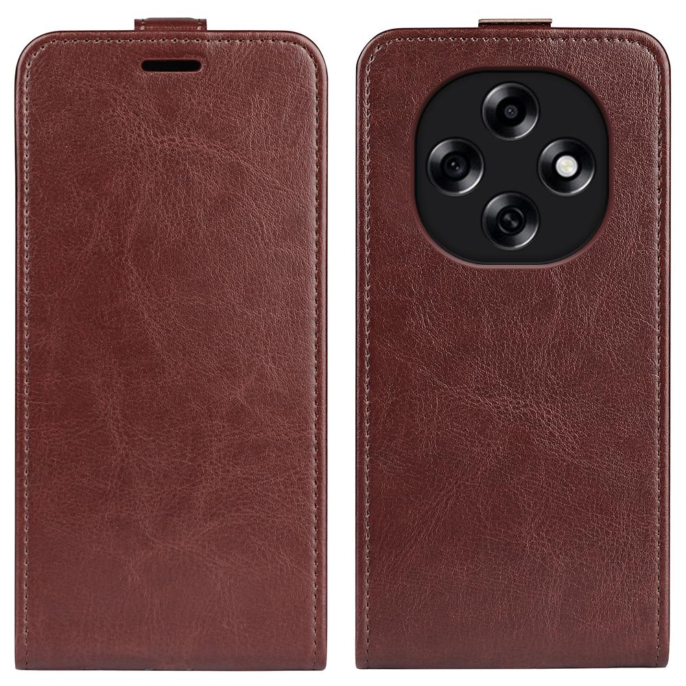 OPPO F31 5G Texture Vertical Flip Leather Wallet Case with Card Slot, PU TPU Shockproof Protective Cover, Anti-Drop Magnetic Folio Phone Case