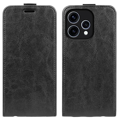 OPPO Reno15 5G Texture Vertical Flip Leather Wallet Case with Card Slot, PU TPU Shockproof Protective Cover, Anti-Drop Magnetic Folio Phone Case