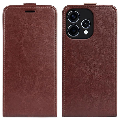 OPPO Reno15 5G Texture Vertical Flip Leather Wallet Case with Card Slot, PU TPU Shockproof Protective Cover, Anti-Drop Magnetic Folio Phone Case