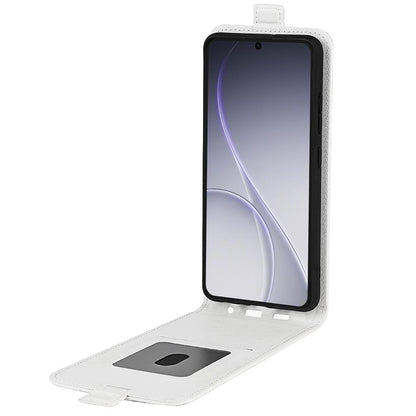 OPPO Reno15 Pro Max Texture Vertical Flip Leather Wallet Case with Card Slot, PU TPU Shockproof Protective Cover, Anti-Drop Magnetic Folio Phone Case