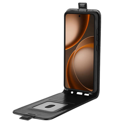 OPPO Find X9 Ultra Texture Vertical Flip Leather Wallet Case with Card Slot, PU TPU Shockproof Protective Cover, Anti-Drop Magnetic Folio Phone Case