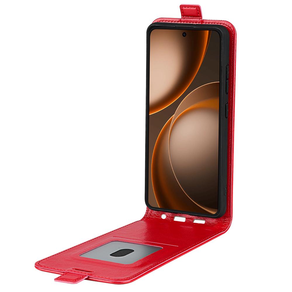 OPPO Find X9 Ultra Texture Vertical Flip Leather Wallet Case with Card Slot, PU TPU Shockproof Protective Cover, Anti-Drop Magnetic Folio Phone Case