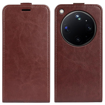 OPPO Find X9 Ultra Texture Vertical Flip Leather Wallet Case with Card Slot, PU TPU Shockproof Protective Cover, Anti-Drop Magnetic Folio Phone Case