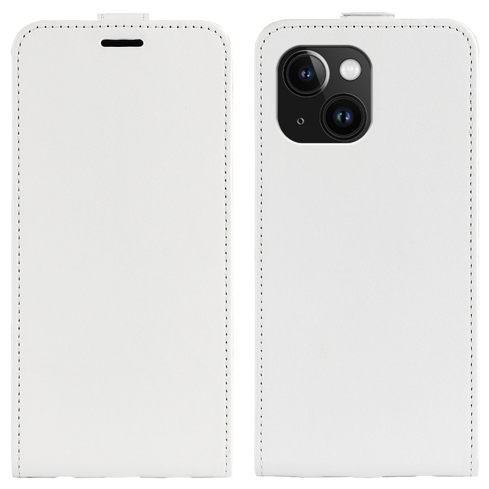 Apple iPhone 15 Texture Vertical Flip Leather Wallet Case with Card Slot, PU TPU Shockproof Protective Cover, Anti-Drop Magnetic Folio Phone Case