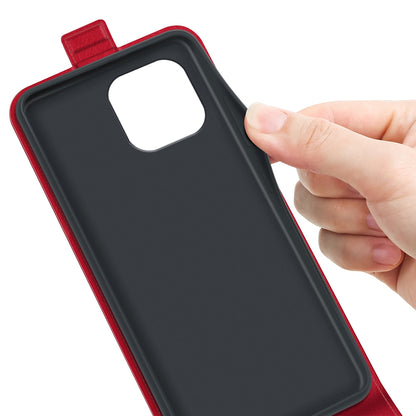 Apple iPhone 15 Texture Vertical Flip Leather Wallet Case with Card Slot, PU TPU Shockproof Protective Cover, Anti-Drop Magnetic Folio Phone Case
