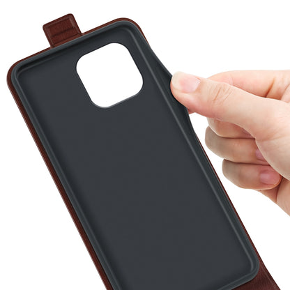 Apple iPhone 15 Texture Vertical Flip Leather Wallet Case with Card Slot, PU TPU Shockproof Protective Cover, Anti-Drop Magnetic Folio Phone Case