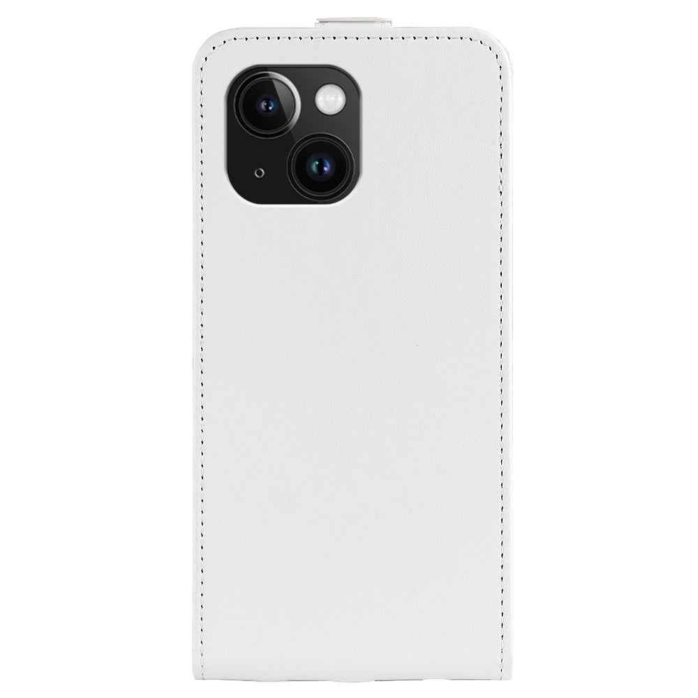 Apple iPhone 15 Plus Texture Vertical Flip Leather Wallet Case with Card Slot, PU TPU Shockproof Protective Cover, Anti-Drop Magnetic Folio Phone Case