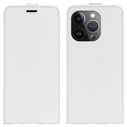 Apple iPhone 15 Pro Max Texture Vertical Flip Leather Wallet Case with Card Slot, PU TPU Shockproof Protective Cover, Anti-Drop Magnetic Folio Phone Case